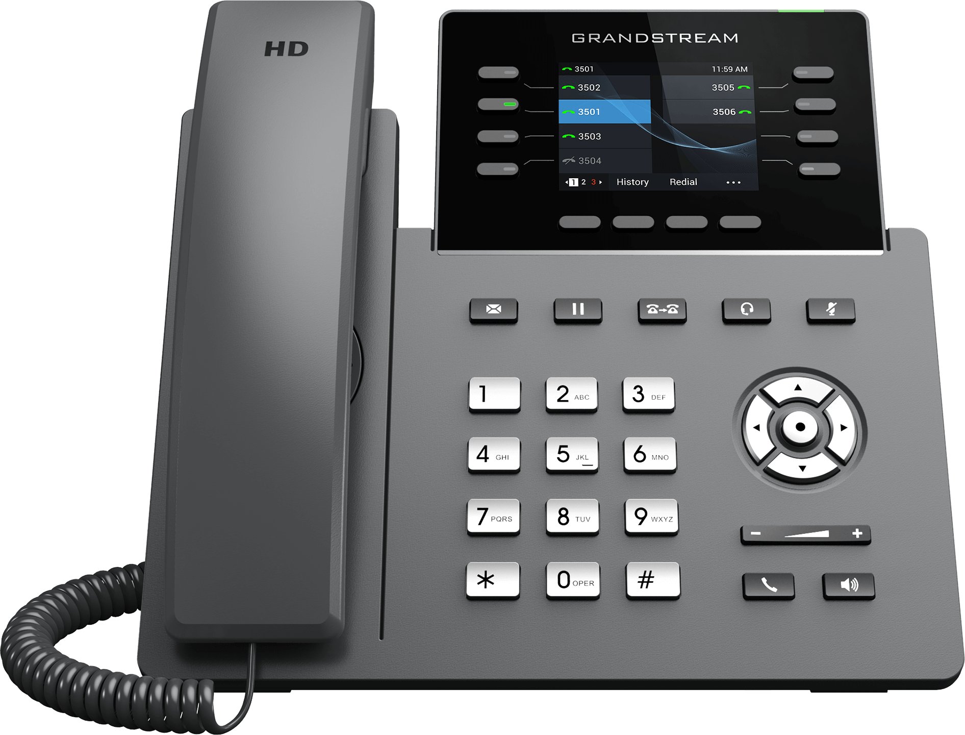 Grandstream 8 Line Carrier WiFi Desk Phone | GRP2624