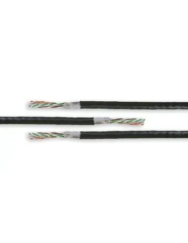 Acconet CAT5 UV Outdoor Ethernet Cable 100m Black CCA SF/TP Pull Box | CAT5U-100